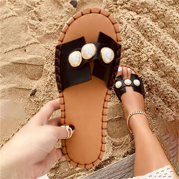 2021 new women's size slippers pearl sewing slides summer beach ladies fashionable shoes r61w aatu, Black
2021 new women's size slippers pearl sewing slides summer beach ladies fashionable shoes r61w aatu, Black