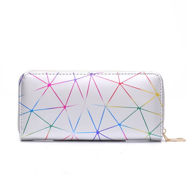 laser geometry new personality pu wallet leather zipper large capacity long women's hand wallet coin purse mobile phone bag, Red;black
laser geometry new personality pu wallet leather zipper large capacity long women's hand wallet coin purse mobile phone bag, Red;black