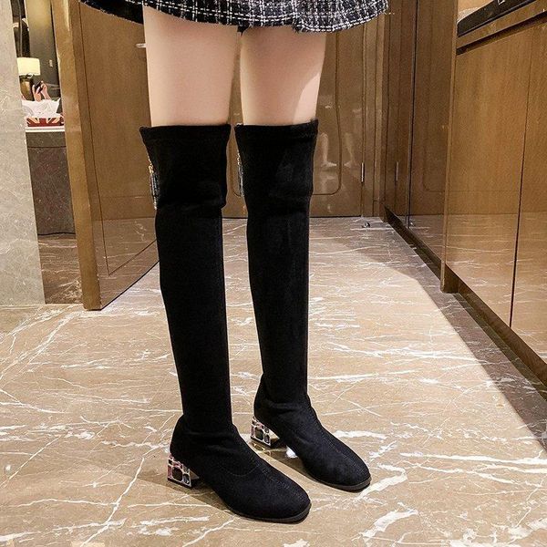 suede over the knee boots women rhinestone thigh high boots heels slim black long with high heels women shoes 2020
suede over the knee boots women rhinestone thigh high boots heels slim black long with high heels women shoes 2020