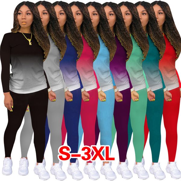 women two piece outfits desginer tracksuit gradient colour jogging suit ladies new fashion casual sportswear 9 colors 2020, Gray
women two piece outfits desginer tracksuit gradient colour jogging suit ladies new fashion casual sportswear 9 colors 2020, Gray