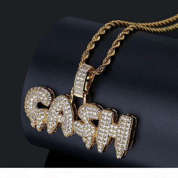 men iced out cash letters pendant necklace gold silver micro pave cubic zircon hip hop gold chain jewelry gifts
men iced out cash letters pendant necklace gold silver micro pave cubic zircon hip hop gold chain jewelry gifts