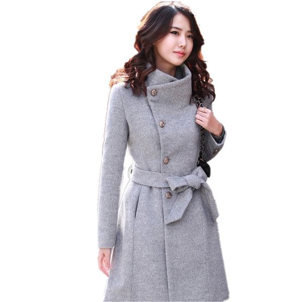 autumn winter women's long outerwear coat with belt khkai black woolen overcoat women casacos de la feminino abrigos y chaquetas
autumn winter women's long outerwear coat with belt khkai black woolen overcoat women casacos de la feminino abrigos y chaquetas