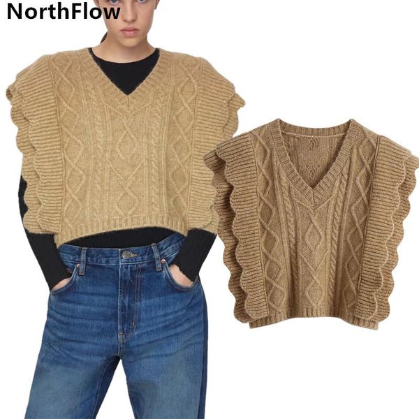 women's vests northflow 2021 sweaters autumn and winter women pull femme vest twist knit v-neck pullovers, Black;white
women's vests northflow 2021 sweaters autumn and winter women pull femme vest twist knit v-neck pullovers, Black;white