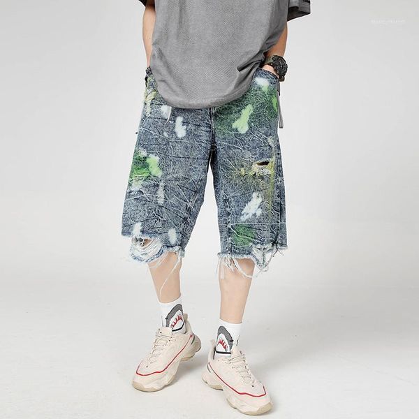 men's jeans uncledonjm paint-splashing style graffiti dyed ripped denim shorts men's looseshorts biker hip hop hd-b0811, Blue
men's jeans uncledonjm paint-splashing style graffiti dyed ripped denim shorts men's looseshorts biker hip hop hd-b0811, Blue