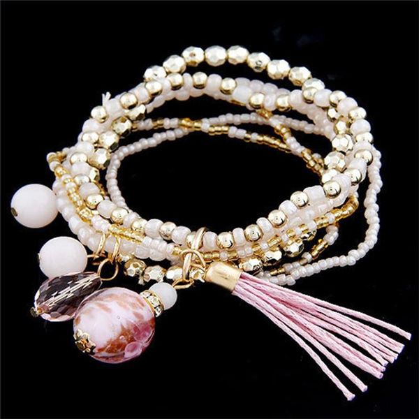 new brand design bohemia simulated pearl tassel pendant bracelets for women multilayer beaded bracelet bangle charm jewelry, Black
new brand design bohemia simulated pearl tassel pendant bracelets for women multilayer beaded bracelet bangle charm jewelry, Black