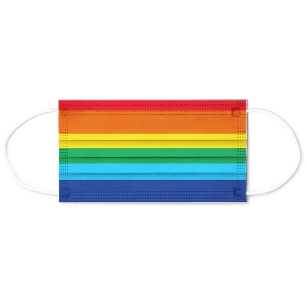 protective face selling mask earloop 3ply disposable rainbow colors mask with customized design
protective face selling mask earloop 3ply disposable rainbow colors mask with customized design