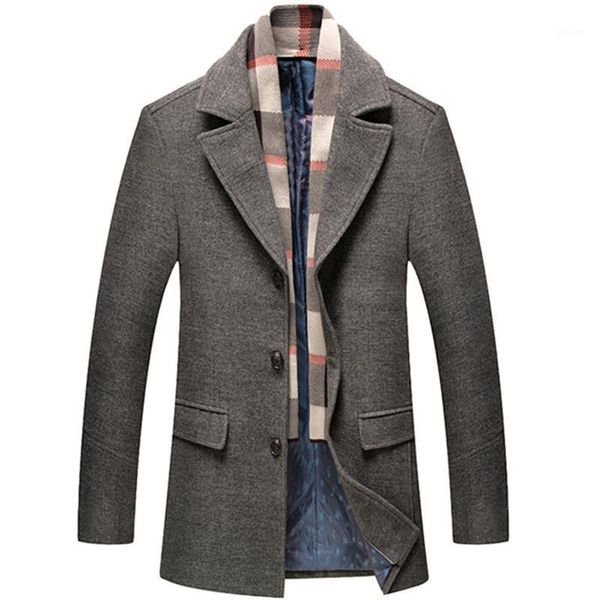 2020 men's casual wear new autumn winter thick wool trench coat classic men's mid length windbreaker jacket blends1, Black
2020 men's casual wear new autumn winter thick wool trench coat classic men's mid length windbreaker jacket blends1, Black