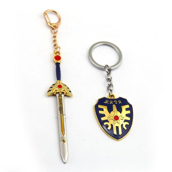 hsic new game dragonquest sword keychain 12cm metal pendant shield of rhodes keyring holder zelda llavero men jewelry hc13085, Silver
hsic new game dragonquest sword keychain 12cm metal pendant shield of rhodes keyring holder zelda llavero men jewelry hc13085, Silver