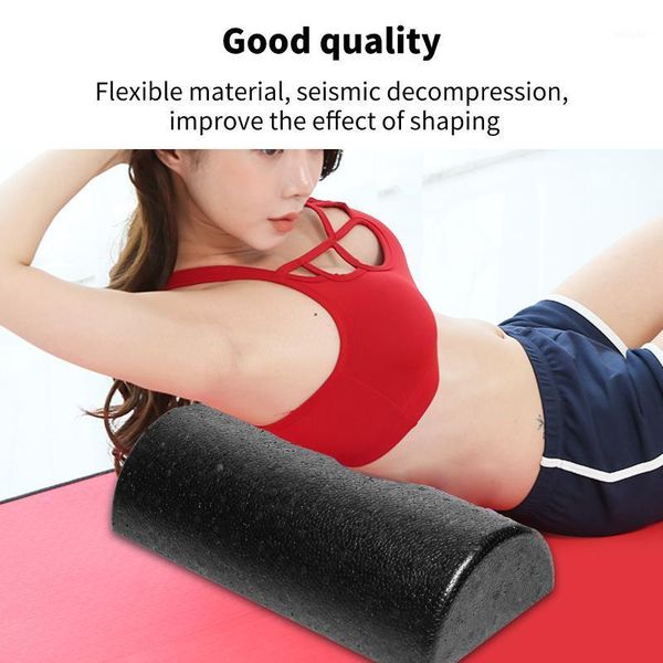 accessories 1 pc yoga half round foam roller muscle relaxation fitness equipment for high-density molded home indoor gym1