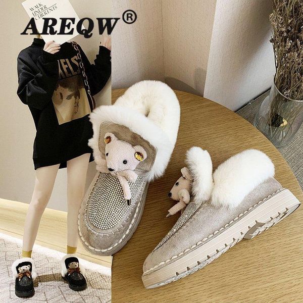areqw autumn and winter man-made diamond snow boots women's plus velvet warm full of crystals lazy moccosins mian bao xie fas, Black
areqw autumn and winter man-made diamond snow boots women's plus velvet warm full of crystals lazy moccosins mian bao xie fas, Black
