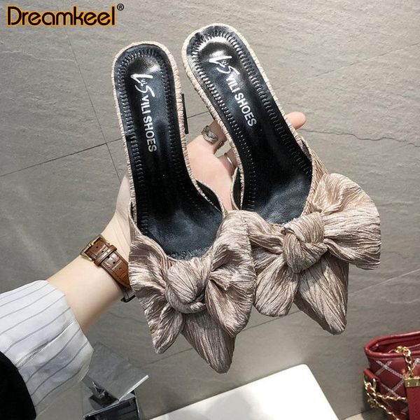 female bow non-slip bright high heels fashion shallow mouth party special shoes stretch fabric women's slippers designer y, Black
female bow non-slip bright high heels fashion shallow mouth party special shoes stretch fabric women's slippers designer y, Black