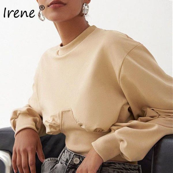 women's hoodies & sweatshirts irene 2021 autumn pullover women casual o neck cropped slim short khaki winter long sleeve pullovers, Black
women's hoodies & sweatshirts irene 2021 autumn pullover women casual o neck cropped slim short khaki winter long sleeve pullovers, Black