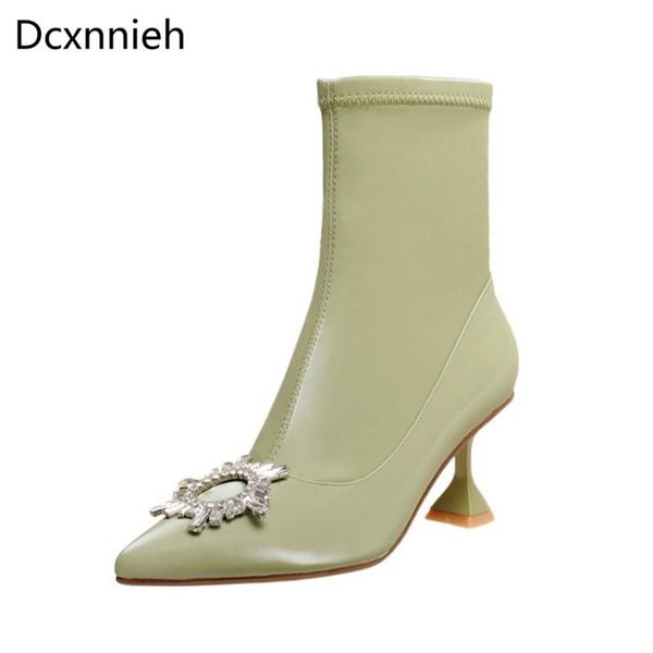 rhinestone sun flowers stretch boots woman pointed toe crystal runway shoes women strange style high heels ankle boots for mujer, Black
rhinestone sun flowers stretch boots woman pointed toe crystal runway shoes women strange style high heels ankle boots for mujer, Black