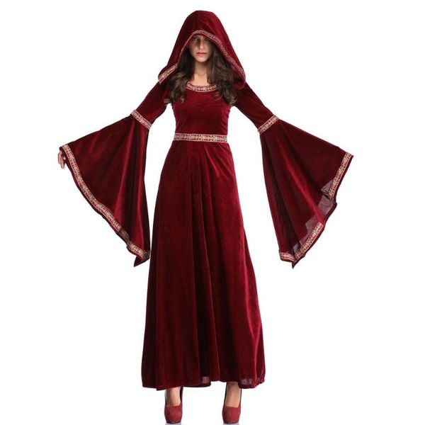 длинные платья женщины halloween party cosplay костюм вампира ретро суд sorcerer uniform witch костюмы, Silver
длинные платья женщины halloween party cosplay костюм вампира ретро суд sorcerer uniform witch костюмы, Silver