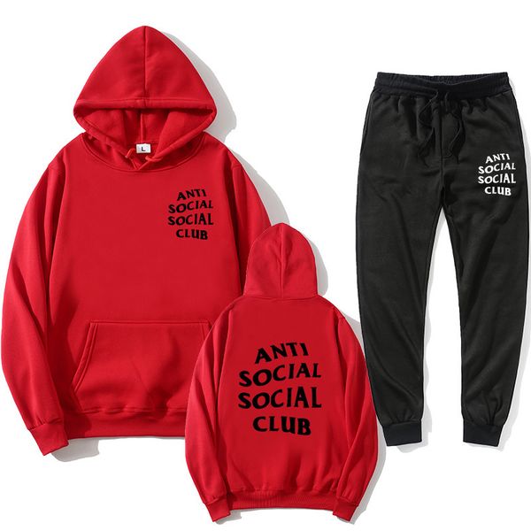 style sportswear hoodie + pants shirt aantisocialsocialclub brand clothing men's suit two-piece casual sports s, Gray
style sportswear hoodie + pants shirt aantisocialsocialclub brand clothing men's suit two-piece casual sports s, Gray
