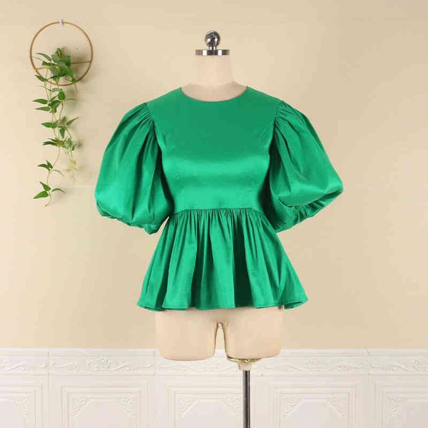 women's polos women blouses lantern sleeve o neck peplum shirt party female elegant spring autumn birthday fashion w5ik, White
women's polos women blouses lantern sleeve o neck peplum shirt party female elegant spring autumn birthday fashion w5ik, White