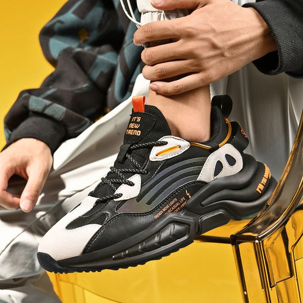 shoes fashion autumn 2021 new trend leisure sports men's versatile thick soled luminous daddy shoes, Black
shoes fashion autumn 2021 new trend leisure sports men's versatile thick soled luminous daddy shoes, Black