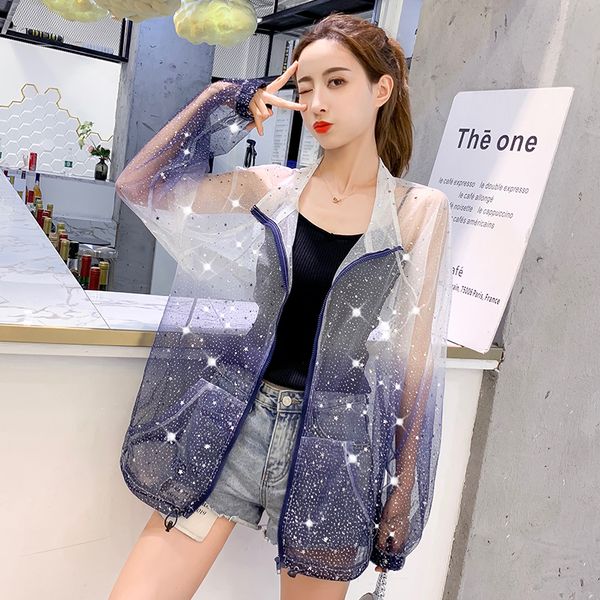 summer long sleeve see through sparkling star bling sunscreen sunproof loosen coat chic thin sunproof jacket 201028, Black;brown
summer long sleeve see through sparkling star bling sunscreen sunproof loosen coat chic thin sunproof jacket 201028, Black;brown