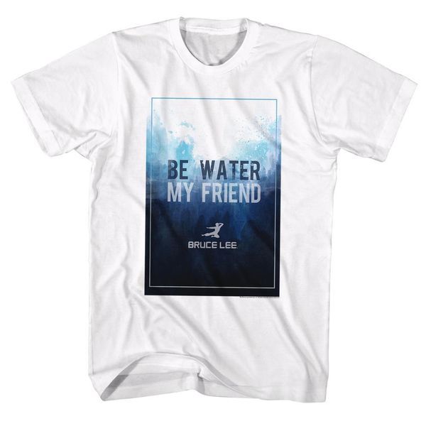 sport fashion design bruce lee mens new t-shirt be water my friend in white cotton in print round neck man
sport fashion design bruce lee mens new t-shirt be water my friend in white cotton in print round neck man