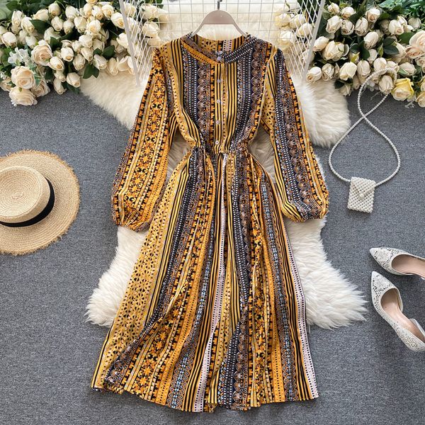 2021 new female singer retro dress autumn neck unique breasted puff the line dressed bohemian print gowns p2xh, Black;gray
2021 new female singer retro dress autumn neck unique breasted puff the line dressed bohemian print gowns p2xh, Black;gray
