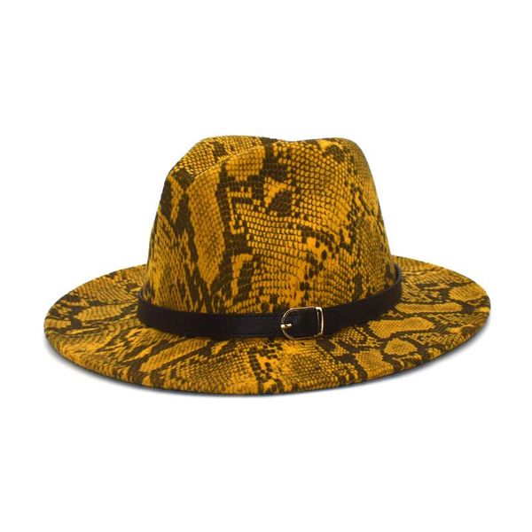 wide brim hats 2021 men's fedora hat ladies fashion snake pattern jazz winter black wool blend frederick f105, Blue;gray
wide brim hats 2021 men's fedora hat ladies fashion snake pattern jazz winter black wool blend frederick f105, Blue;gray