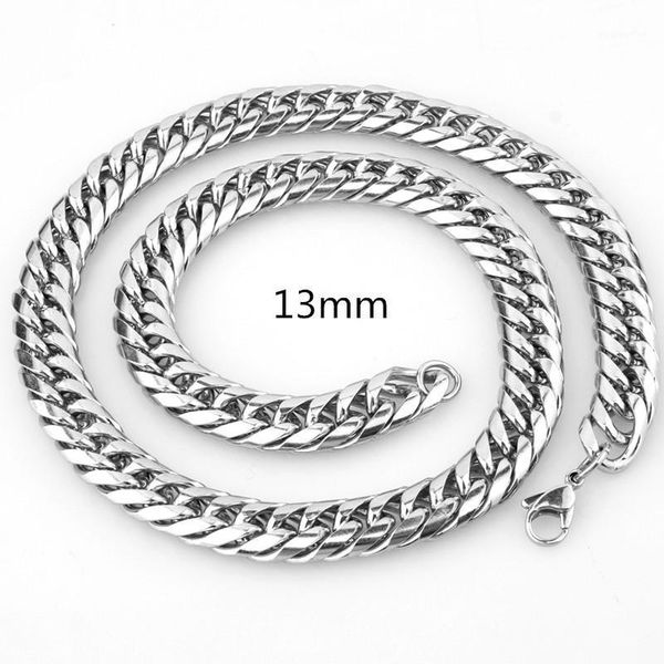 men's jewelry 316l stainless steel curb cuban link chain necklace & bracelet jewelry gift 7-40inch1, Silver
men's jewelry 316l stainless steel curb cuban link chain necklace & bracelet jewelry gift 7-40inch1, Silver