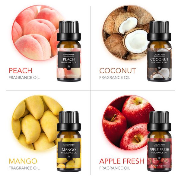 lagunamoon 10ml*10pcs kit orange coconut vanilla apple strawberry essential oil for diffuser soap candle fragrance oil set
lagunamoon 10ml*10pcs kit orange coconut vanilla apple strawberry essential oil for diffuser soap candle fragrance oil set