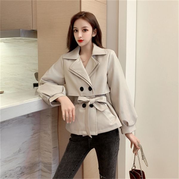 spring autumn big button double-breasted loose belt collar outerwear female plutonium lady jacket b7lq, Black
spring autumn big button double-breasted loose belt collar outerwear female plutonium lady jacket b7lq, Black
