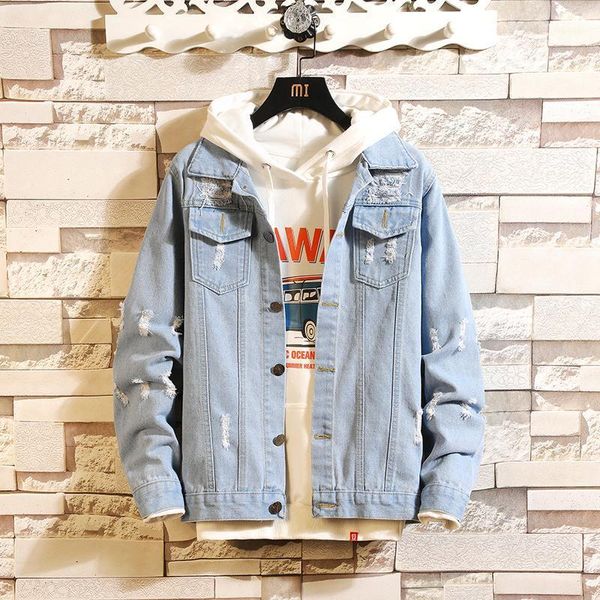 2021 men's new fashion denim streetwear jacket clothes male cowboy slim fit blue color coats cardigan casual outerwear m-3xl1, Black;brown
2021 men's new fashion denim streetwear jacket clothes male cowboy slim fit blue color coats cardigan casual outerwear m-3xl1, Black;brown