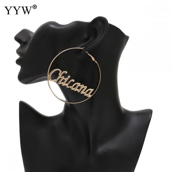 hoop & huggie fashion letter earring for women hollow femme big round drop earrings party female jewelry brinco pendientes1, Golden;silver
hoop & huggie fashion letter earring for women hollow femme big round drop earrings party female jewelry brinco pendientes1, Golden;silver