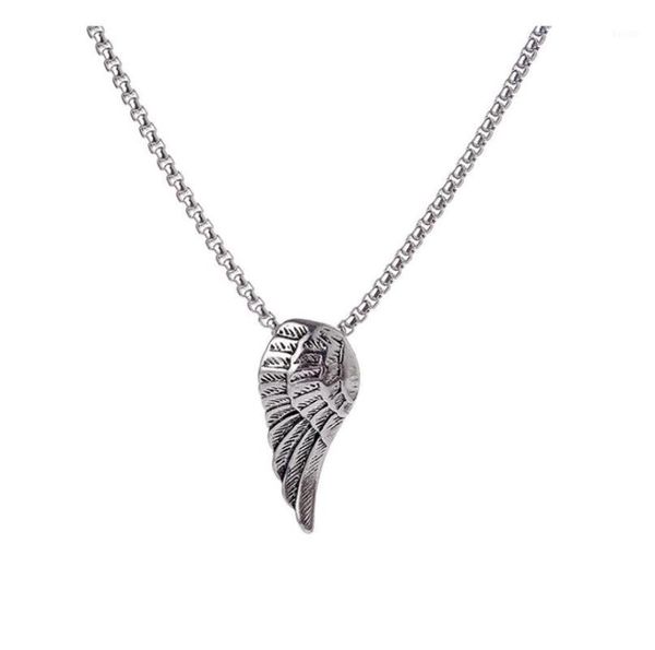 gothic retro stainless steel wing pendant necklaces creative angel wing pendant necklaces for women men jewelry1, Silver
gothic retro stainless steel wing pendant necklaces creative angel wing pendant necklaces for women men jewelry1, Silver