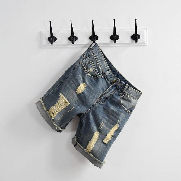 men's jeans summer hole ripped big boy denim shorts classic washed knee length streetwear beachwear zipper mens trousers 1, Blue
men's jeans summer hole ripped big boy denim shorts classic washed knee length streetwear beachwear zipper mens trousers 1, Blue