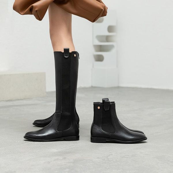 knee boots female boots genuine leather black knight women autumn winter women shoes size 34-40
knee boots female boots genuine leather black knight women autumn winter women shoes size 34-40
