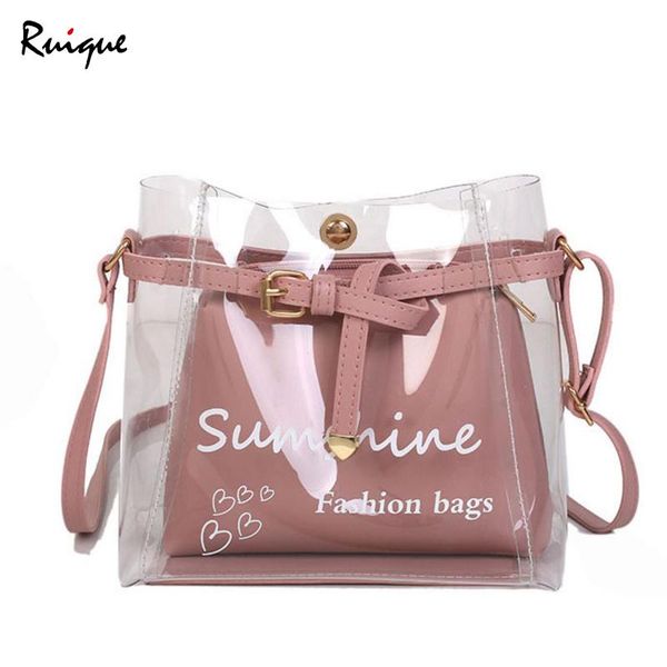 ruique women fashion transparent messenger bag girls summer small jelly bag female bucket shaped new 2 pack shoulder bags
ruique women fashion transparent messenger bag girls summer small jelly bag female bucket shaped new 2 pack shoulder bags