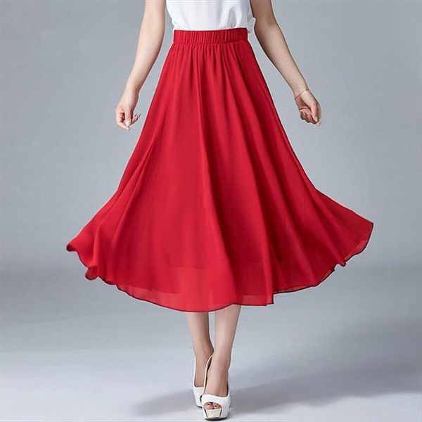 womens elegant high waist chiffon skirt female elastic waist long maxi skirt saias summer autumn new style plus size m 7xl, Black
womens elegant high waist chiffon skirt female elastic waist long maxi skirt saias summer autumn new style plus size m 7xl, Black