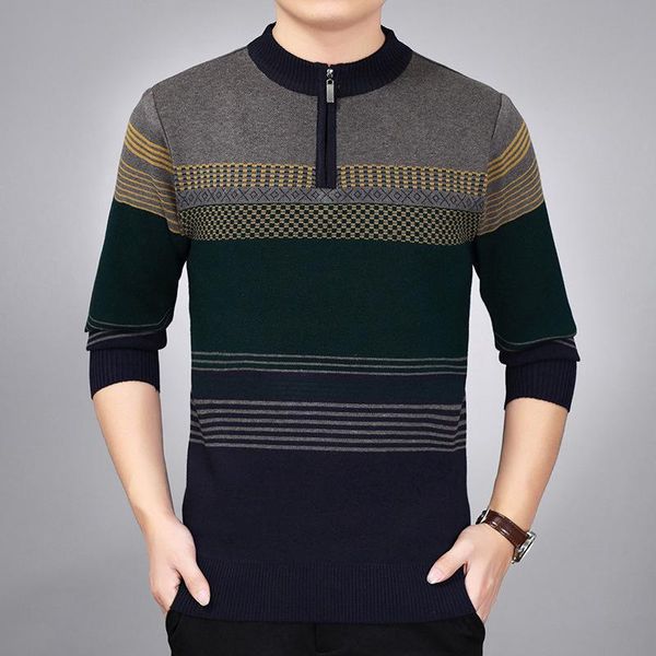 autumn and winter sweater middle-aged mens coat head crew neck long sleeve cotton knitwear daddy clothes warm, White;black
autumn and winter sweater middle-aged mens coat head crew neck long sleeve cotton knitwear daddy clothes warm, White;black
