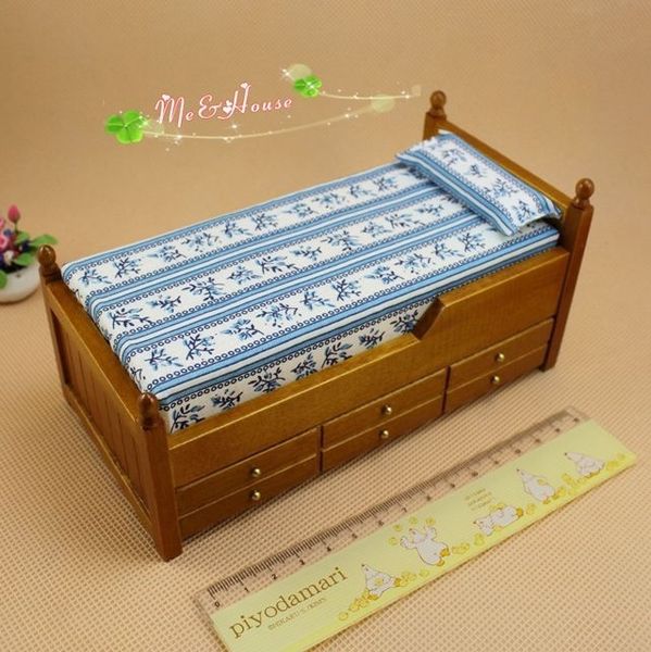 mini doll house accessories mini furniture birch drawer bed children's bed dual color 1019
mini doll house accessories mini furniture birch drawer bed children's bed dual color 1019