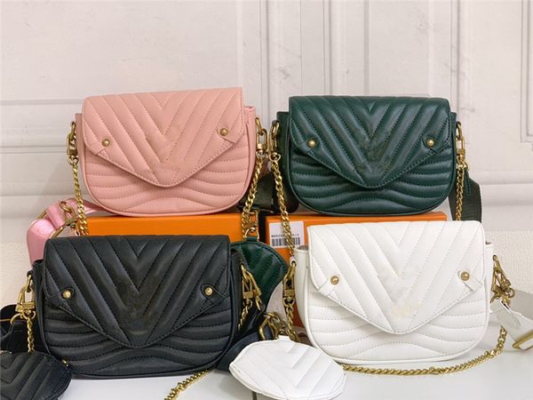 genuine leather women shoulder bags letter design crossbody bag with pochette purse fashion 2pcs messager bag totes ladies handbag with box 
genuine leather women shoulder bags letter design crossbody bag with pochette purse fashion 2pcs messager bag totes ladies handbag with box