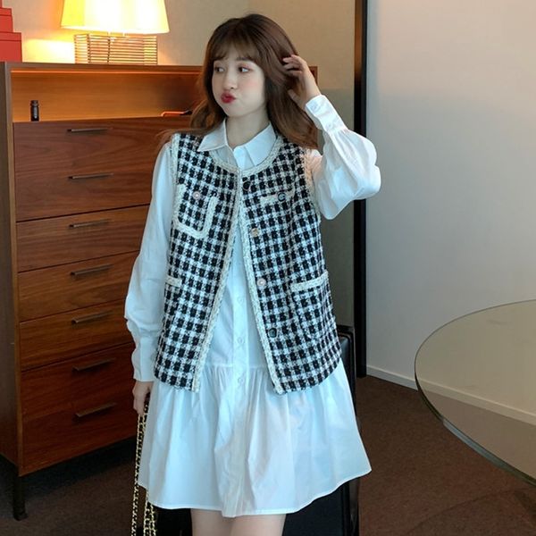 mbjhw dressvest autumn set casual fashion suit women's 2020 dress korean new vest western style dress two-piece plaid crora, Gray
mbjhw dressvest autumn set casual fashion suit women's 2020 dress korean new vest western style dress two-piece plaid crora, Gray