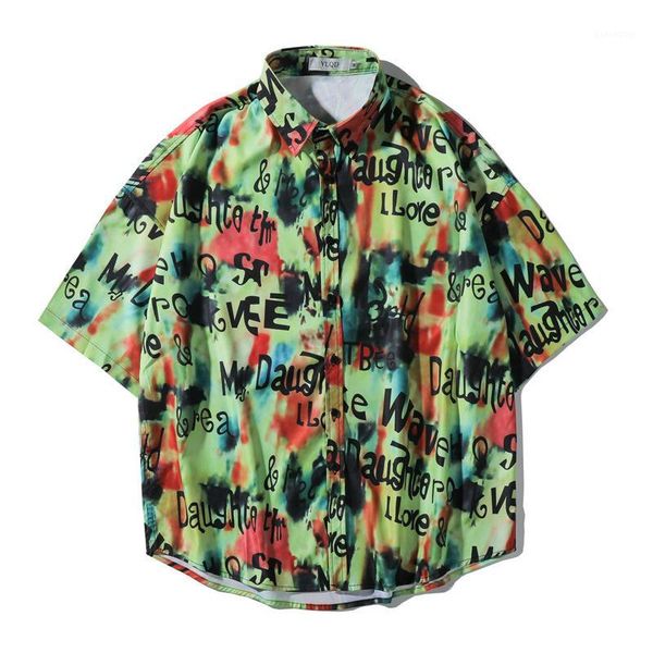 men's shirts new short-sleeved hawaiian letter print shirt men's short-sleeved shirts size beach stylish1, White;black
men's shirts new short-sleeved hawaiian letter print shirt men's short-sleeved shirts size beach stylish1, White;black