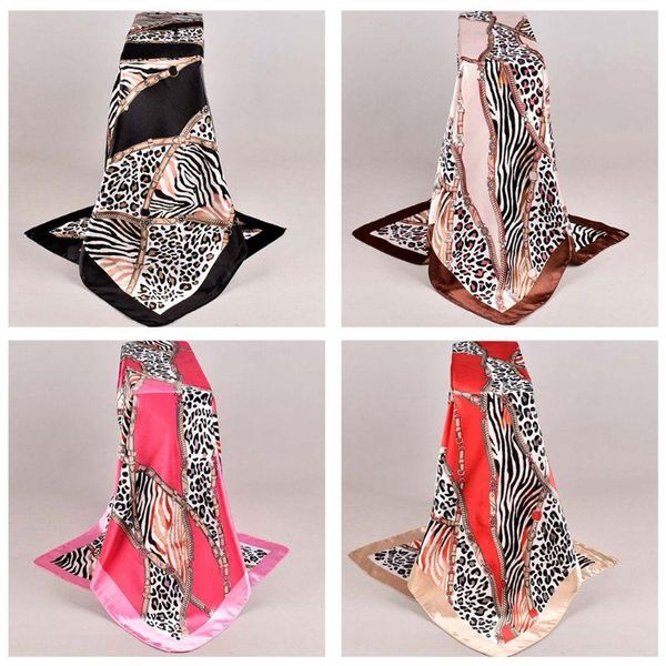 scarves 90x90cm ethnic leopard striped patchwork women shawl imitation silk vintage square scarf neckerchief chain print hijab hair wrap, Blue;gray
scarves 90x90cm ethnic leopard striped patchwork women shawl imitation silk vintage square scarf neckerchief chain print hijab hair wrap, Blue;gray