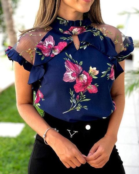 women's blouses & shirts 2021 autumn women elegant leisure shirt female ruffles casual stylish floral cut out detail mesh blouse1, White
women's blouses & shirts 2021 autumn women elegant leisure shirt female ruffles casual stylish floral cut out detail mesh blouse1, White