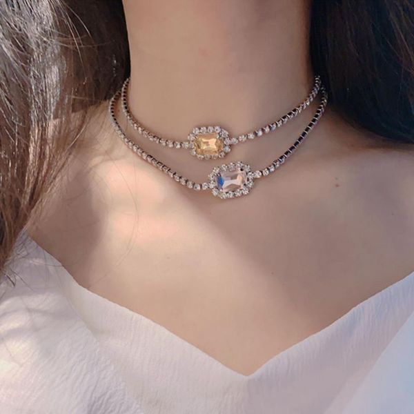 chokers single large crystal small necklace simple pink yellow fashion neck chain korean charm fairies banquet, Golden;silver
chokers single large crystal small necklace simple pink yellow fashion neck chain korean charm fairies banquet, Golden;silver