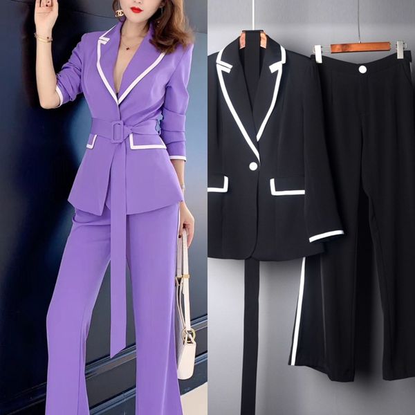 autumn new lapel one button contrast color stitching blue gc7094 autumn new lapel one pants suit button contrast color stitching pants suit, Gray
autumn new lapel one button contrast color stitching blue gc7094 autumn new lapel one pants suit button contrast color stitching pants suit, Gray