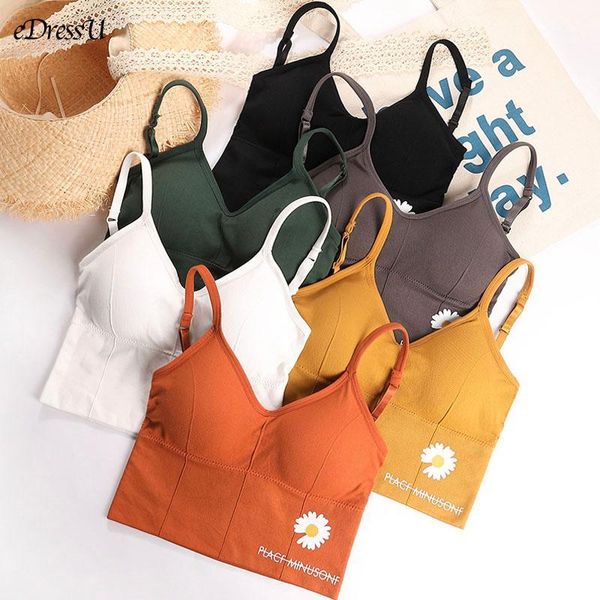 women daisy tank sport bra seamless u back camisole lingerie stretchy wireless daily night bra yjr-11, White
women daisy tank sport bra seamless u back camisole lingerie stretchy wireless daily night bra yjr-11, White