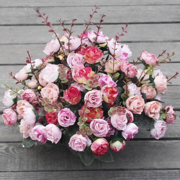 21 heads silk rose peony artificial flowers small bouquet flores home party spring wedding decoration fake flower
21 heads silk rose peony artificial flowers small bouquet flores home party spring wedding decoration fake flower