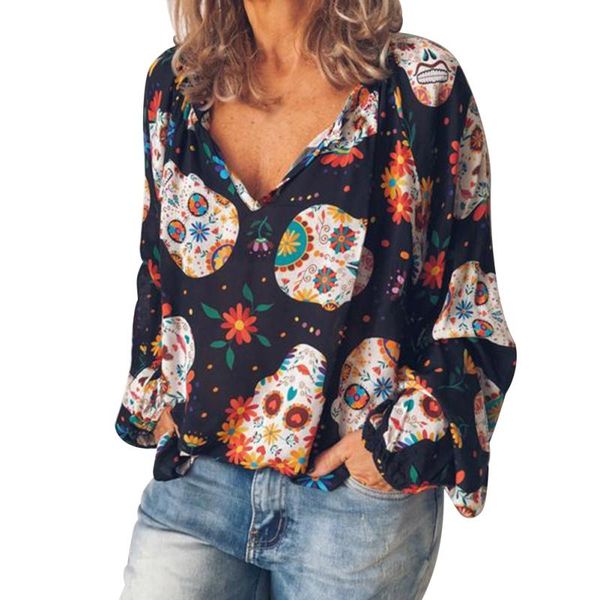 women's blouses & shirts casual printed chiffon women blouse and fashion puff long sleeve v-neck blusas high street lady clothes, White
women's blouses & shirts casual printed chiffon women blouse and fashion puff long sleeve v-neck blusas high street lady clothes, White