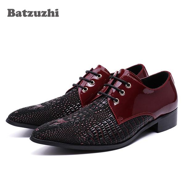 luxury handmade men shoes genuine leather dress shoes lacing up wine red/black formal designer's wedding/business
luxury handmade men shoes genuine leather dress shoes lacing up wine red/black formal designer's wedding/business