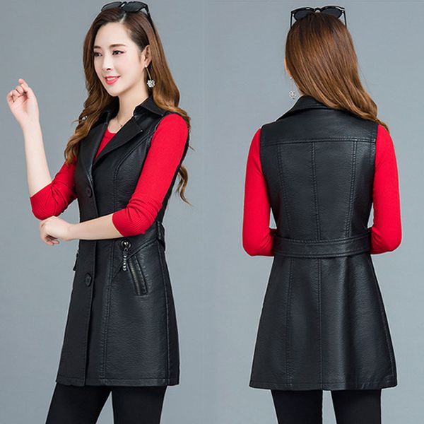 new 2021 spring thin women's clothing sleeveless leather jacket y180 39vj l9av, Black
new 2021 spring thin women's clothing sleeveless leather jacket y180 39vj l9av, Black