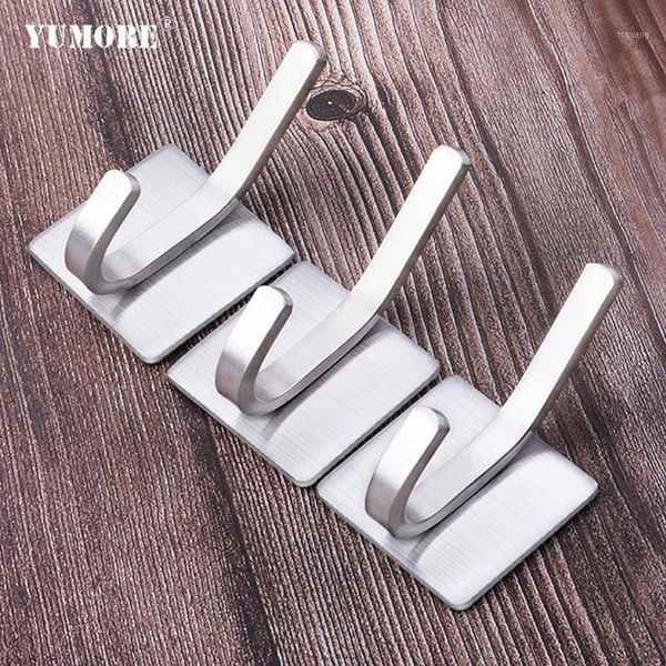 yumore 304 stainless steel door wall hook self adhesive sticky kitchen bathroom key bag coat hanger storage hanging holder rack1
yumore 304 stainless steel door wall hook self adhesive sticky kitchen bathroom key bag coat hanger storage hanging holder rack1